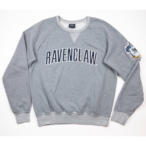 Harry Potter Ravenclaw Sweatshirt Adult Large Gray Universal Studios Wizarding - Picture 2 of 13